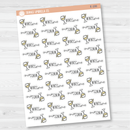 Wine Time Icon Script Planner Stickers | FC12 | E-099/E-100