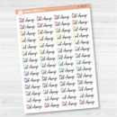Oil Change Script Planner Stickers | F2 |  E-108
