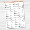 Pay Rent Icon Script Planner Stickers | FC11 | E-110