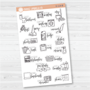 Cleaning Icon Script Planner Stickers | F7  | E-114