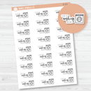 Clean the Washing Machine Icon Script Planner Stickers | F2 | E-121