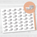 Clean Out The Microwave Icon Script Planner Stickers | F2 |  E-134