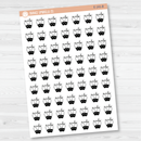 Medicine AM-PM Tracking Icon Script Planner Stickers | E-141