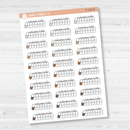 Medication AM/PM Icon Tracker Planner Stickers | E-150