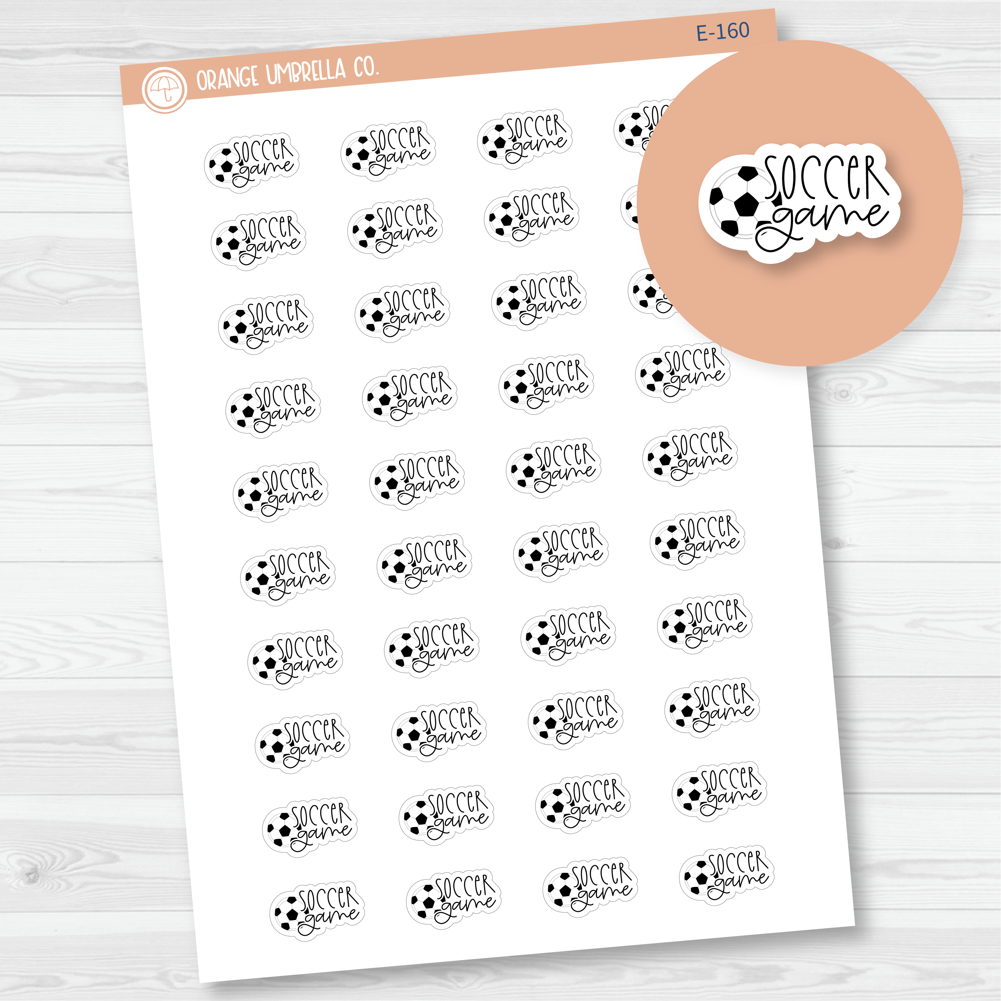 Soccer Game Icon Script Planner Stickers | FC12 | E-160