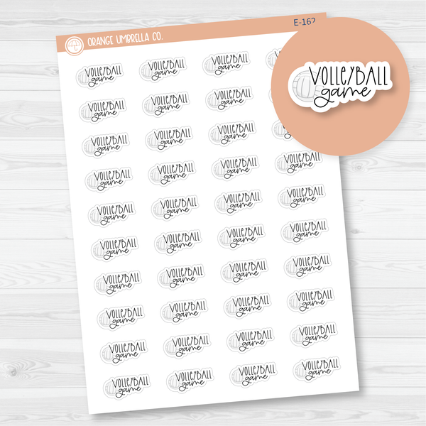 Volleyball Game Icon Script Planner Stickers | FC12 | E-162