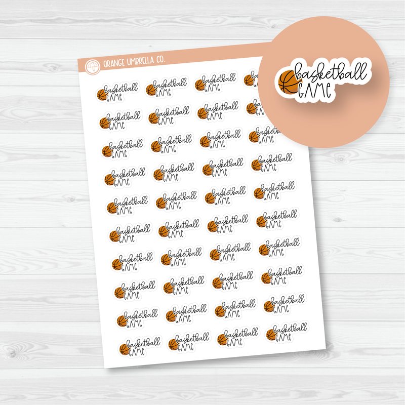 Basketball Game Icon Script Planner Stickers | FC12 | E-164