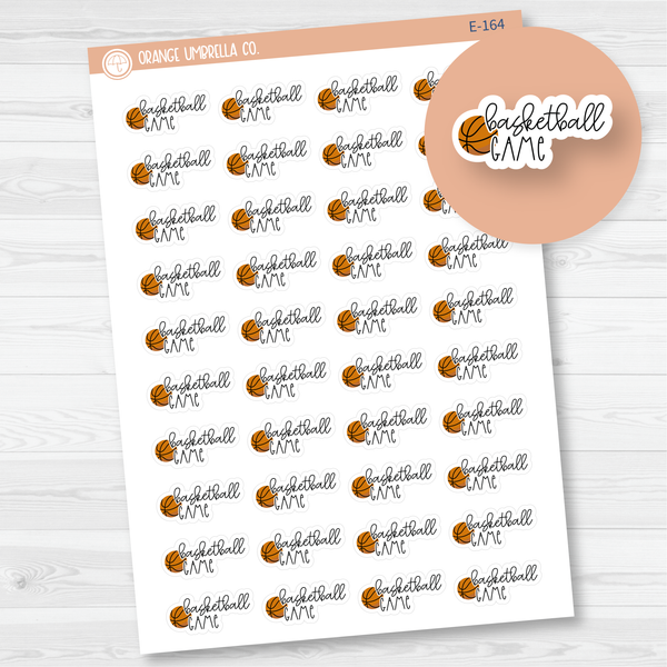 Basketball Game Icon Script Planner Stickers | FC12 | E-164