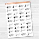 Gymnastics Practice Icon Script Planner Stickers | FC12 | E-182