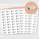 Gymnastics Practice Icon Script Planner Stickers | FC12 | E-182