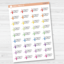 Gymnastics Practice Icon Script Planner Stickers | FC12 | E-182