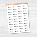 Wash Car Icon Script Planner Stickers | FC12 | E-186