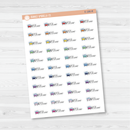 Wash Car Icon Script Planner Stickers | FC12 | E-186