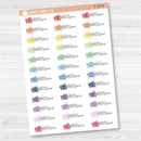 Budget Time Money Icon Script Planner Stickers | FC12 | E-189