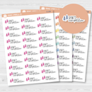 Dance Competition Icon Script Planner Stickers | FC12 | E-193