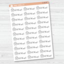 Grooming Appointment Icon Script Planner Stickers | FC12 | E-200