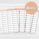 Grooming Appointment Icon Script Planner Stickers | FC12 | E-200