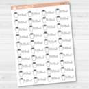 Trash Out Icon Script Planner Stickers | FC12 | E-206