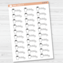 Trash Day Icon Script Planner Stickers | FC12 | E-207