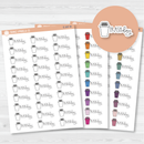 Trash Day Icon Script Planner Stickers | FC12 | E-207