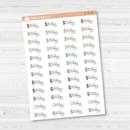 Pay Day Dollar Sign Icon Script Planner Stickers | E-211