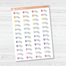 Pay Day Dollar Sign Icon Script Planner Stickers | E-211
