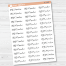 Track Practice Icon Script Planner Stickers | FC12 | E-214