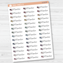 Track Practice Icon Script Planner Stickers | FC12 | E-214