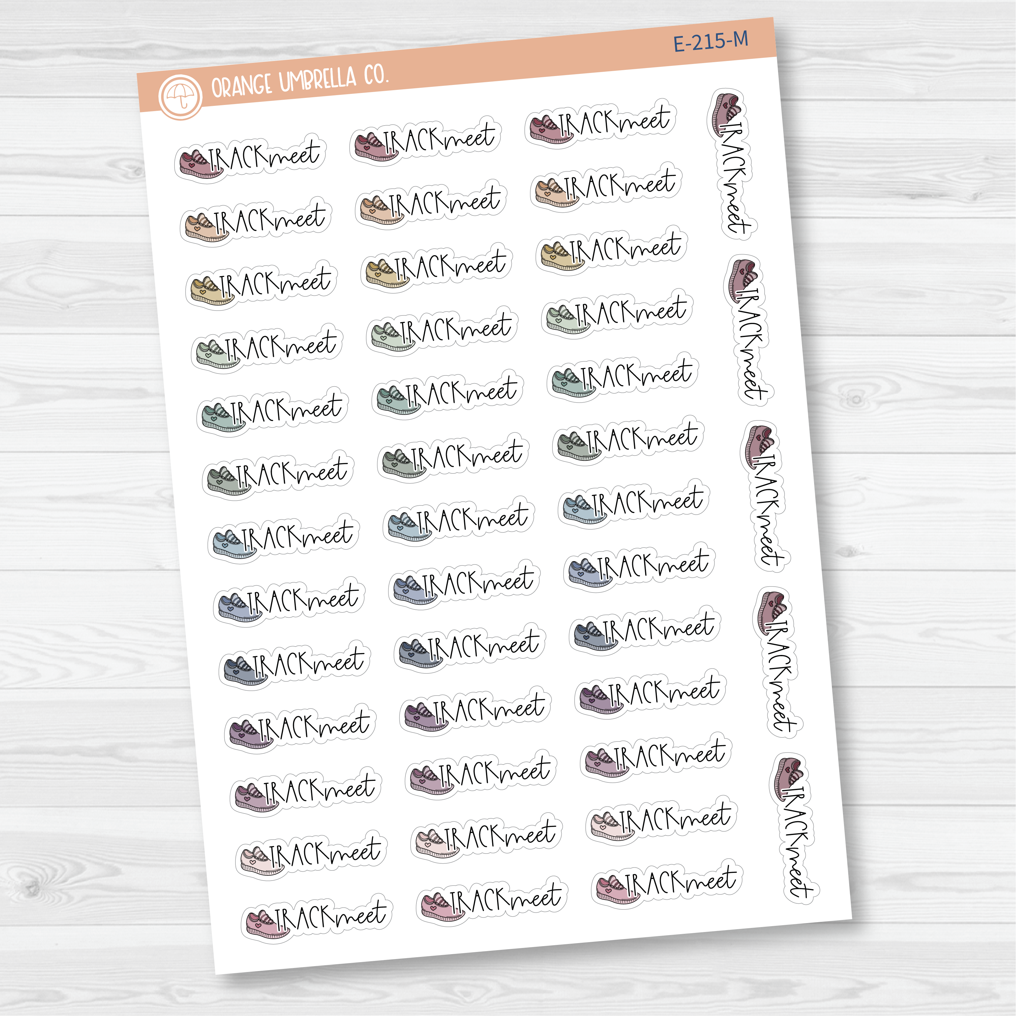 Track Meet Planner Stickers | Track Meet Event Labels | E-215