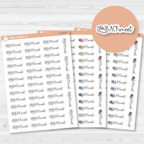 Track Meet Icon Script Planner Stickers | FC12 | E-215