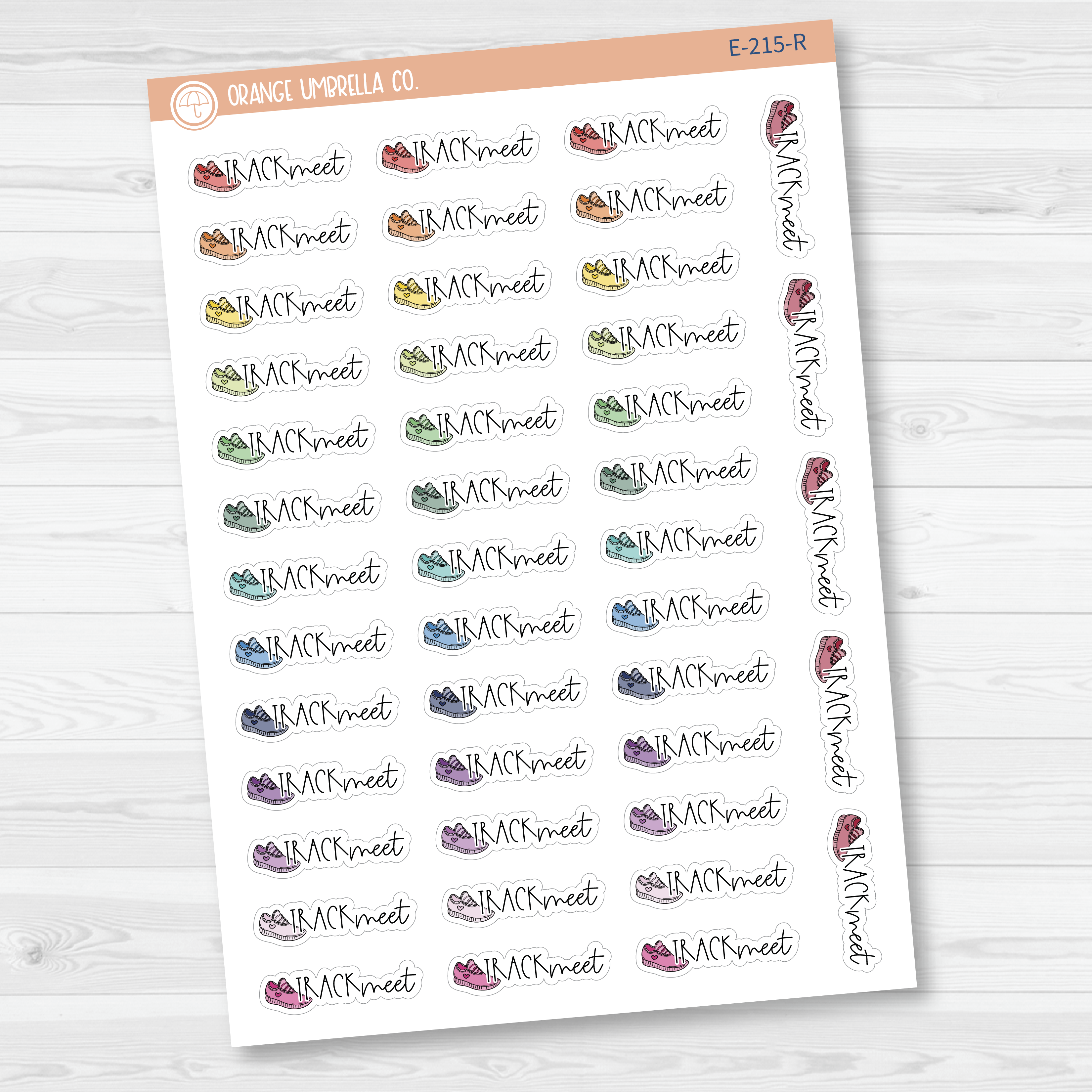Track Meet Planner Stickers | Track Meet Event Labels | E-215