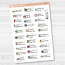 January Wacky Mini Holidays Script Planner Stickers | F16 | E-216