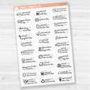 January Wacky Holidays Script Planner Stickers | F16 | E-217