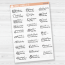 February Wacky Holidays Script Planner Stickers | F16 | E-219