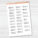 February Wacky Mini Holidays Script Planner Stickers | F16 | E-220