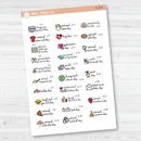 February Wacky Mini Holidays Script Planner Stickers | F16 | E-220