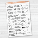 March Wacky Holidays Script Planner Stickers | F16 | E-223