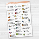 March Wacky Holidays Script Planner Stickers | F16 | E-223