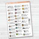 March Wacky Holidays Script Planner Stickers | F16 | E-223