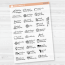 March Wacky Holidays Mini Script Planner Stickers | F16 | E-224