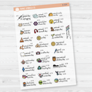 March Wacky Holidays Mini Script Planner Stickers | F16 | E-224