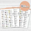 March Wacky Holidays Mini Script Planner Stickers | F16 | E-224