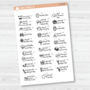 April Wacky Holidays Mini Script Planner Stickers | F16 | E-226