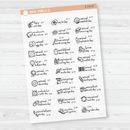 June Wacky Holidays Mini Script Planner Stickers | F16 | E-230