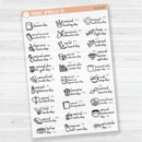 August Wacky Holidays Script Planner Stickers | F16 | E-233