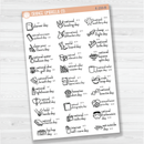 August Wacky Holidays Script Planner Stickers | F16 | E-233