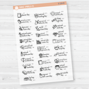 August Wacky Holidays Mini Script Planner Stickers | F16 | E-234