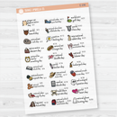 September Wacky Holidays Mini Script Planner Stickers | F16 | E-236