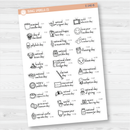 November Wacky Holidays Mini Script Planner Stickers | F16 | E-240