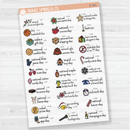 December Wacky Holidays Script Planner Stickers | F16 | E-241